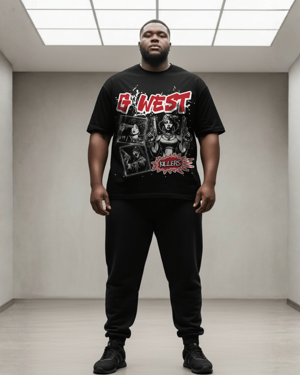 G West Gangsta Godesses Big and Tall Oversized T-Shirt - G West