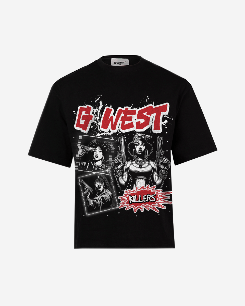 G West Gangsta Godesses Big and Tall Oversized T-Shirt - G West