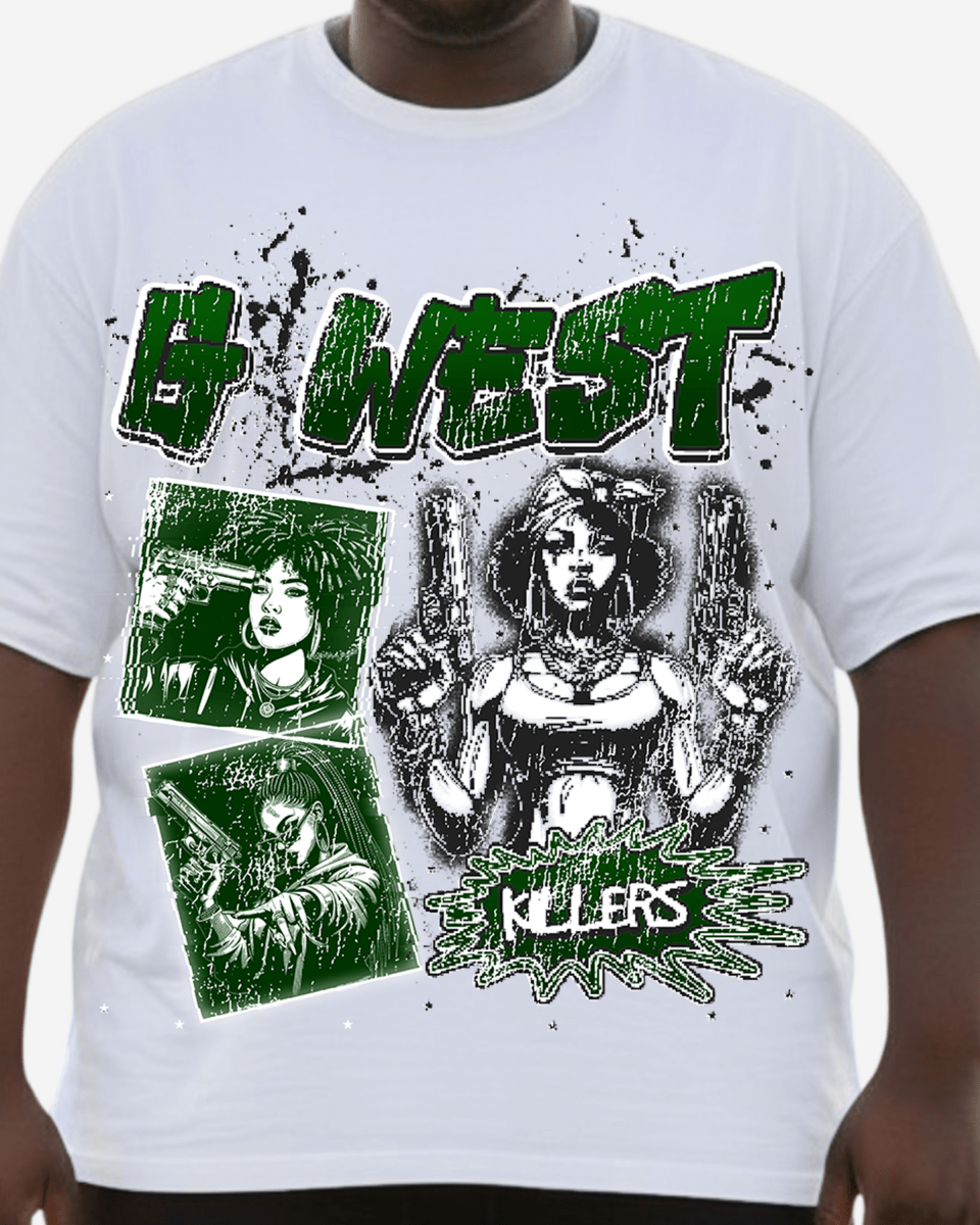 G West Gangsta Godesses Big and Tall Oversized T-Shirt - G West