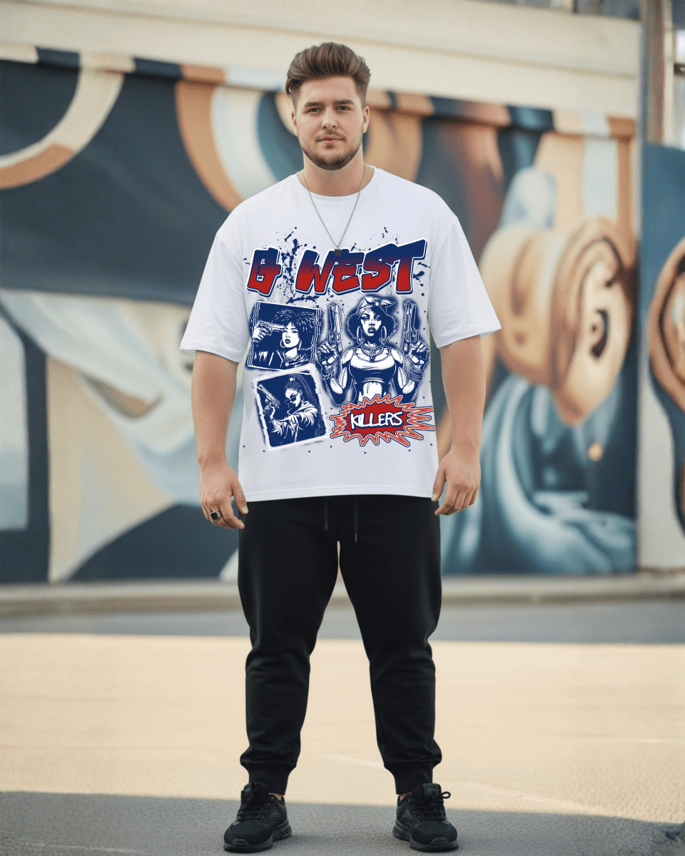 G West Gangsta Godesses Big and Tall Oversized T-Shirt - G West