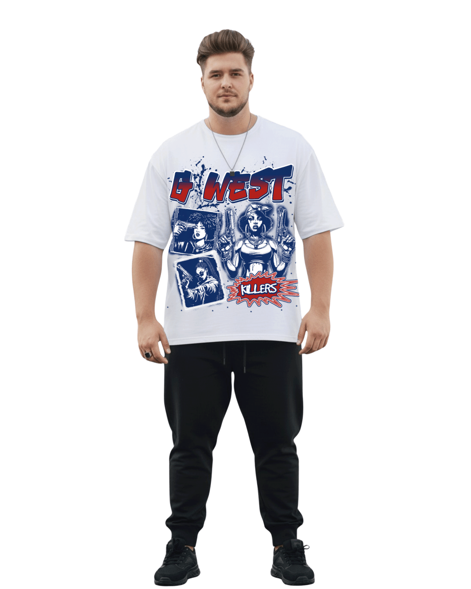 G West Gangsta Godesses Big and Tall Oversized T-Shirt - G West