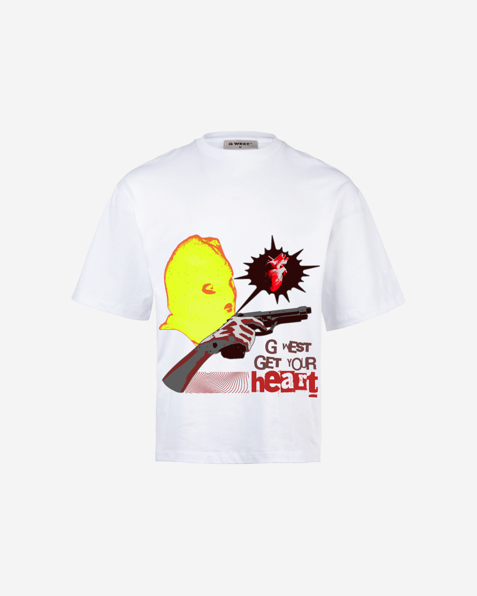 G - WEST GET YOUR HEART OVERSIZED TEE GWROJMT51 - G West