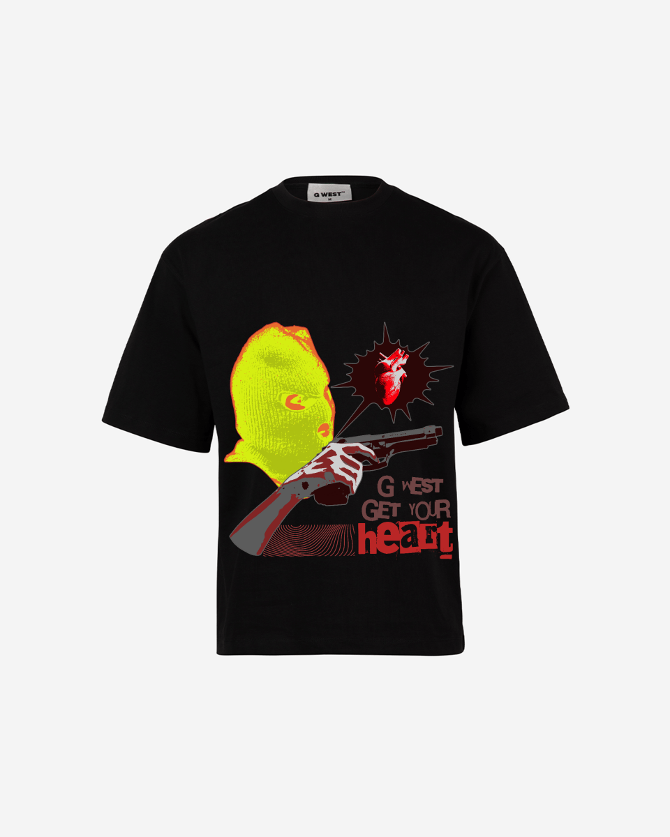 G - WEST GET YOUR HEART OVERSIZED TEE GWROJMT51 - G West