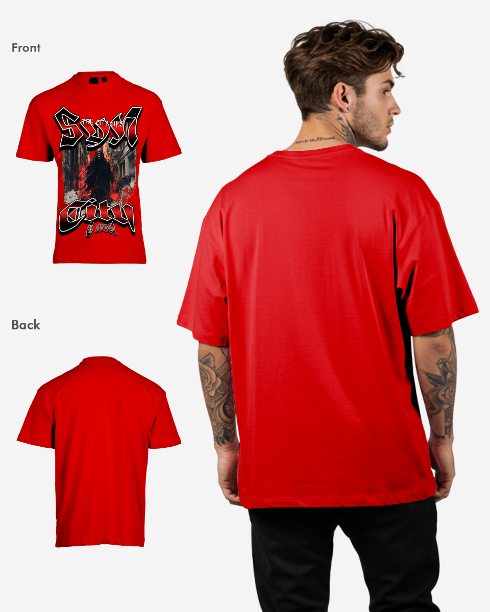 G WEST Ghost City Oversized Tee - G West