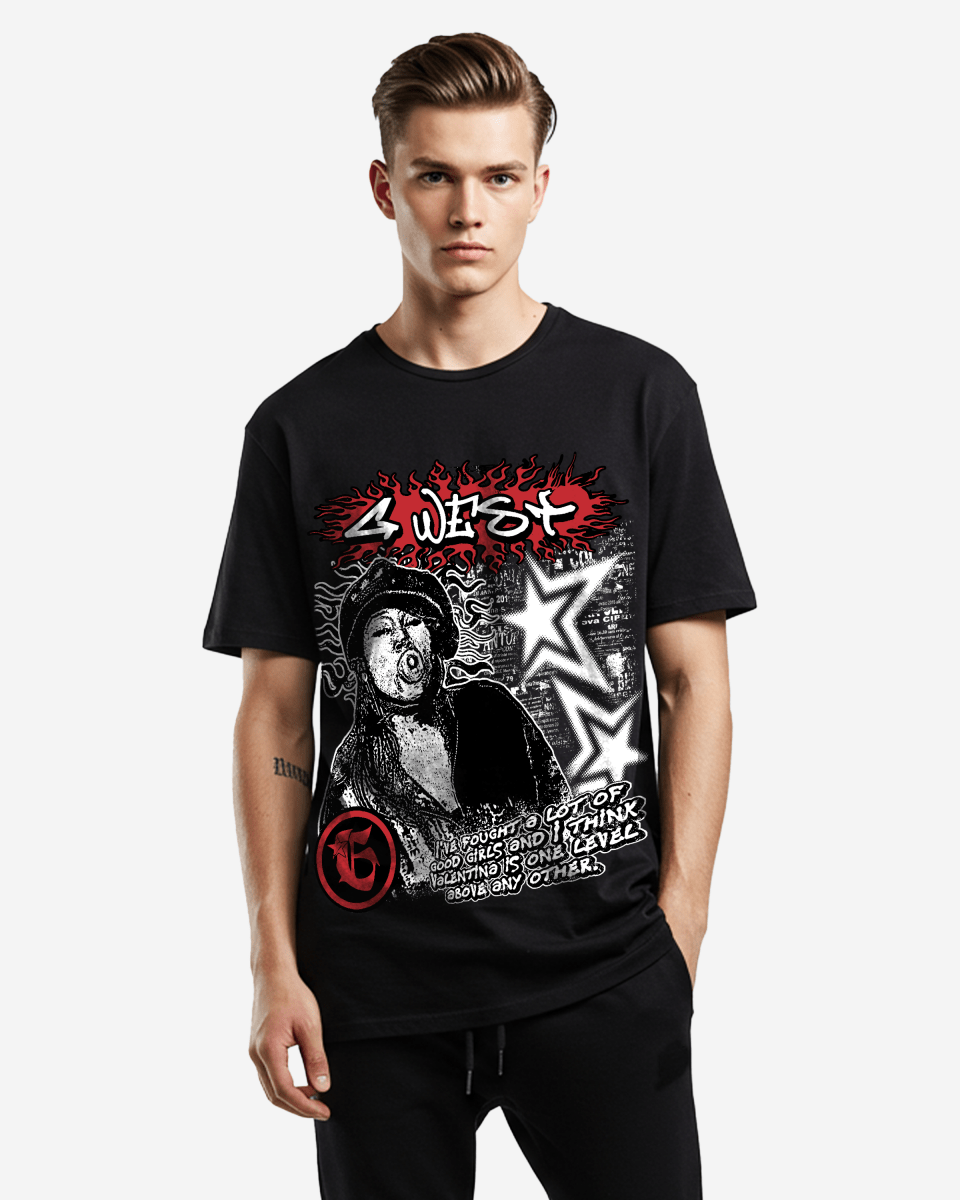 G West Graffiti Heat Oversized Tee - G West