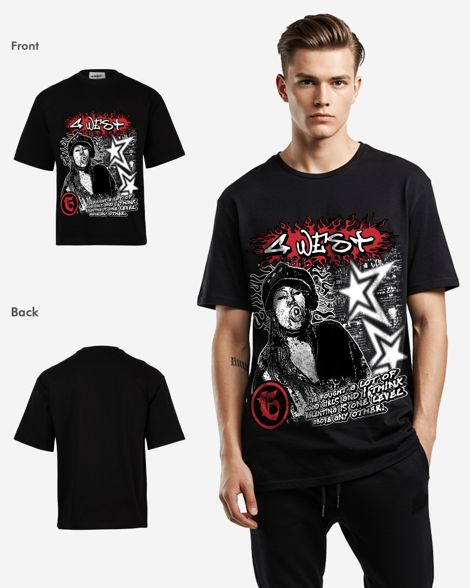 G West Graffiti Heat Oversized Tee - G West