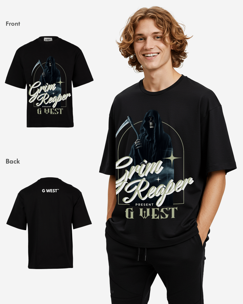 G - WEST GRIM REAPER OVERSIZED TEE GWROJMT165 - G West