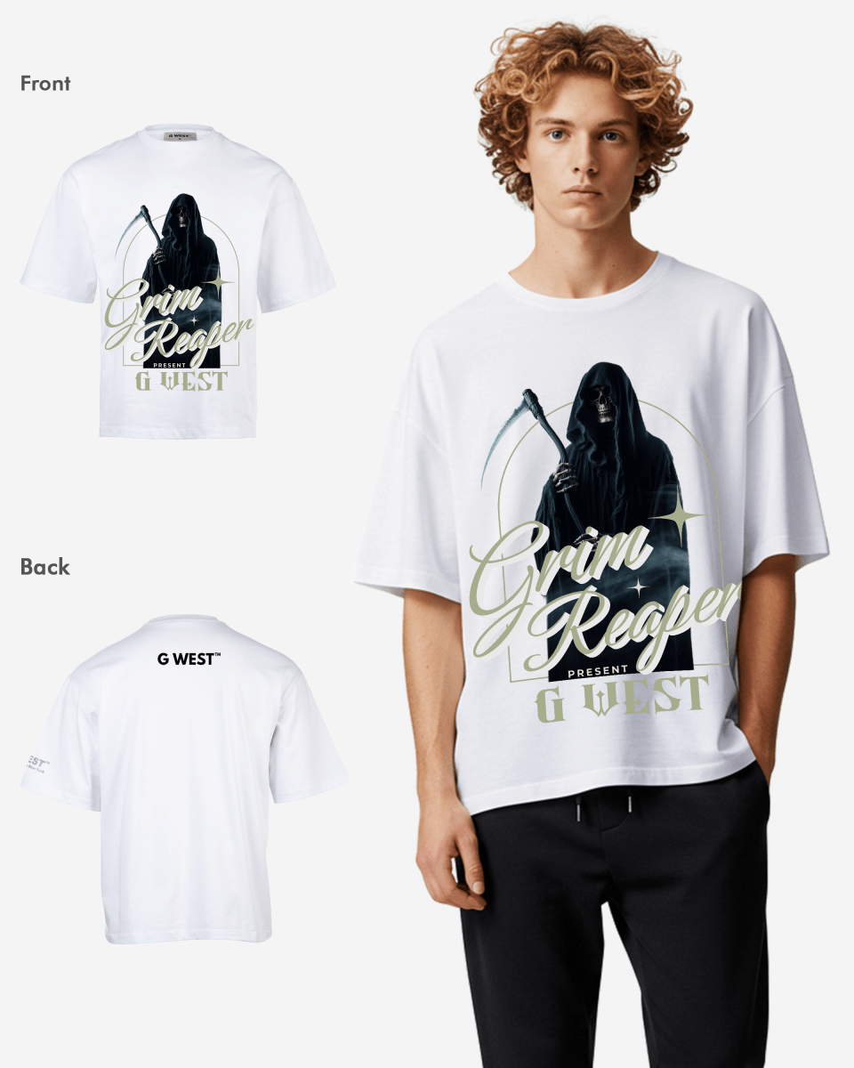 G - WEST GRIM REAPER OVERSIZED TEE GWROJMT165 - G West