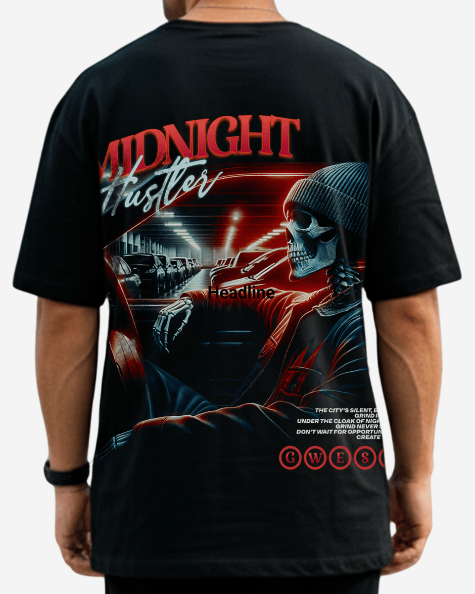 G West Grind Till Midnight Men's Oversized T-Shirt - G West