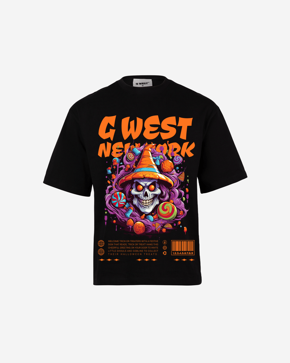 G - WEST HALLOWEEN OVERSIZED TEE GWROJMT163 - G West