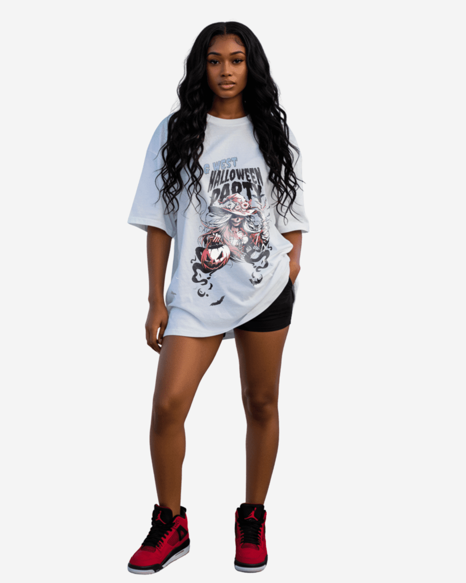 G West Halloween Party Oversized Women's T-Shirt - G West