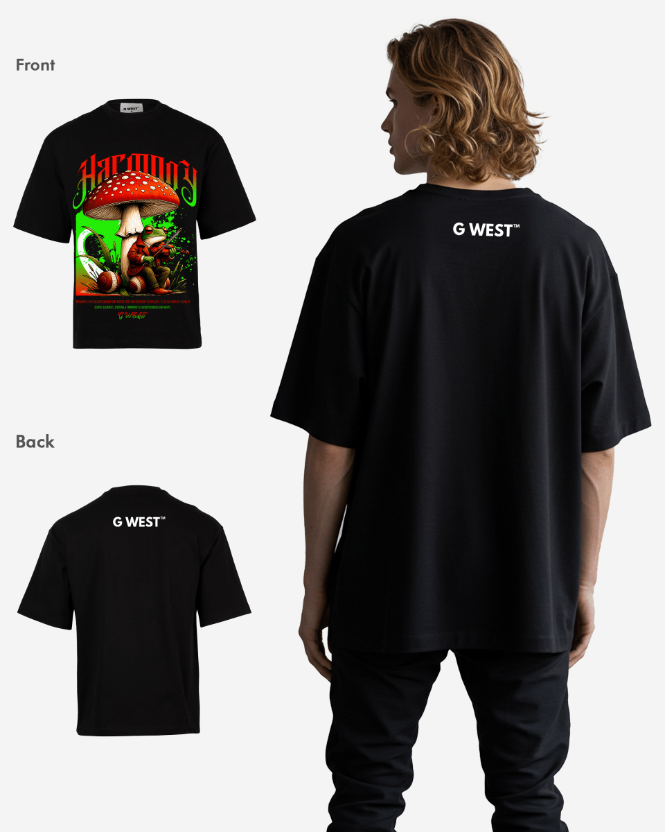 G - WEST HARMONY OVERSIZED TEE GWROJMT182 - G West