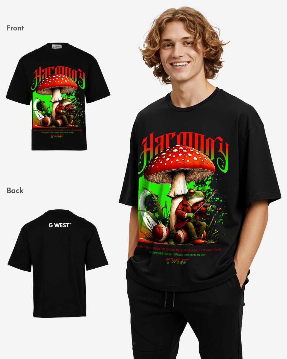 G - WEST HARMONY OVERSIZED TEE GWROJMT182 - G West