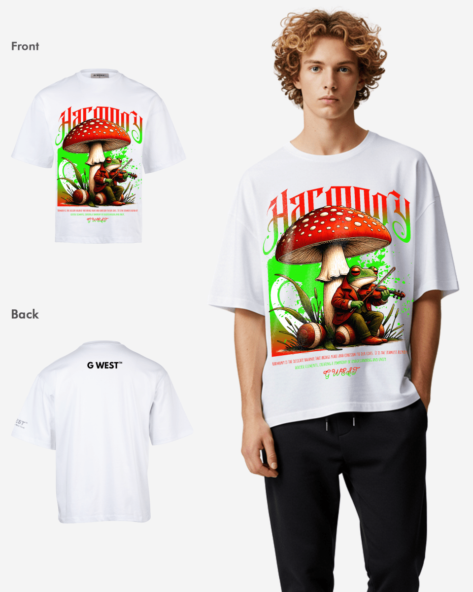 G - WEST HARMONY OVERSIZED TEE GWROJMT182 - G West