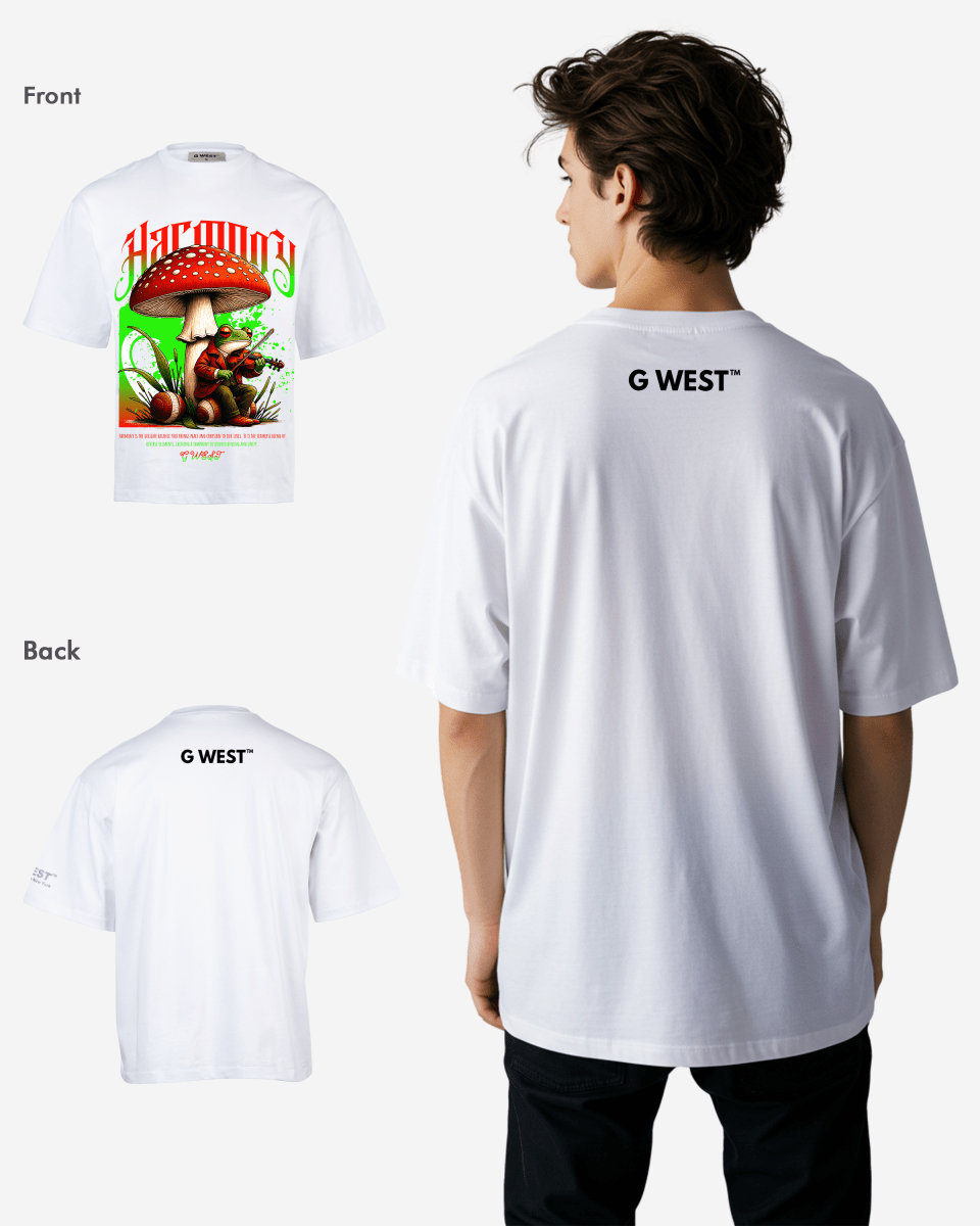 G - WEST HARMONY OVERSIZED TEE GWROJMT182 - G West