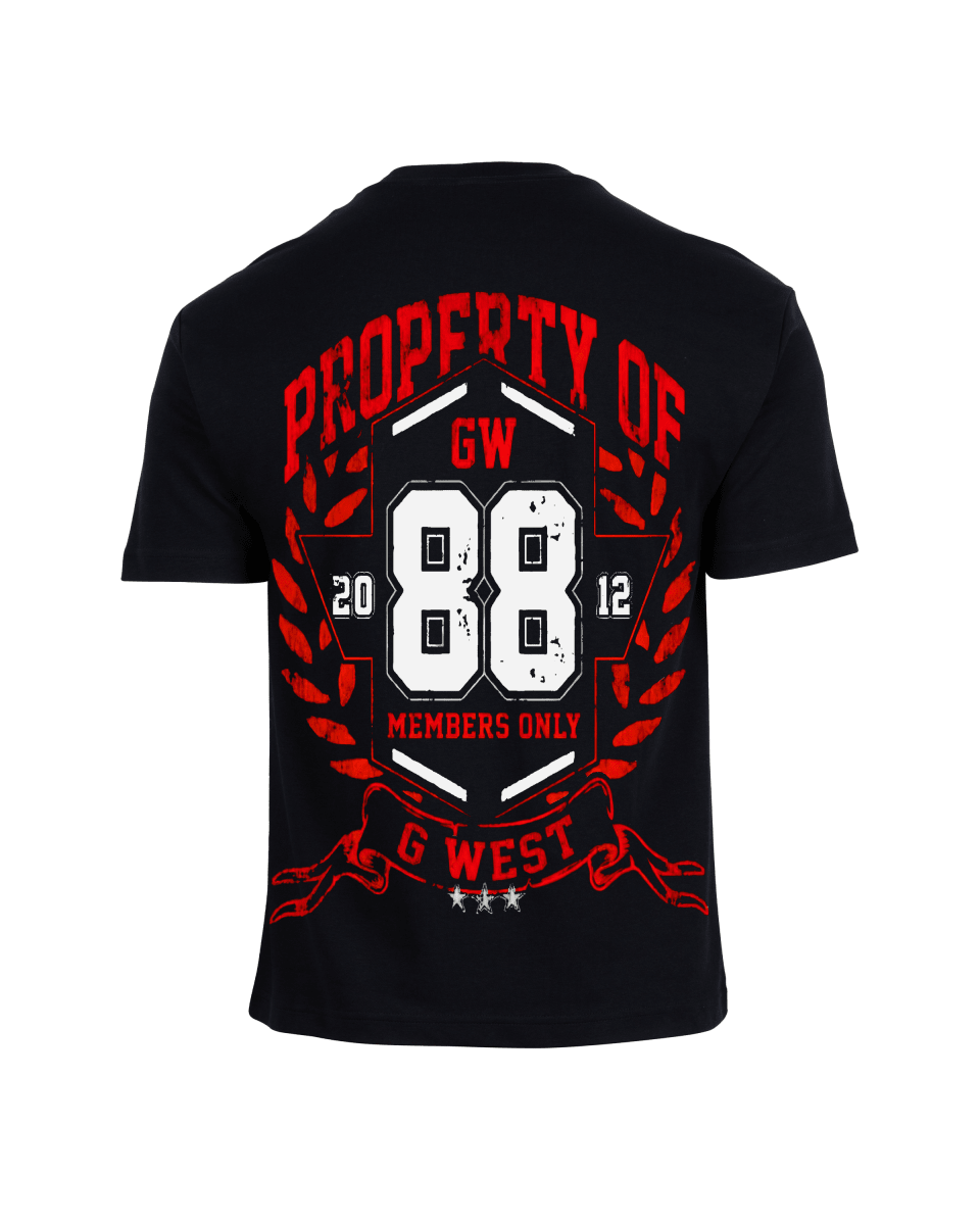 G West Hawk Squad 88 Men's Big And Tall T-Shirt - G West