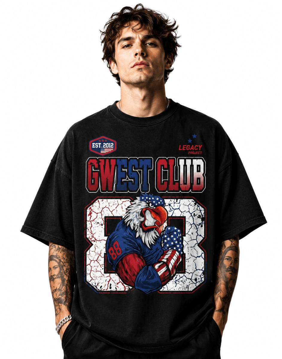 G West Hawk Squad 88 Oversized Men's T-Shirt - G West