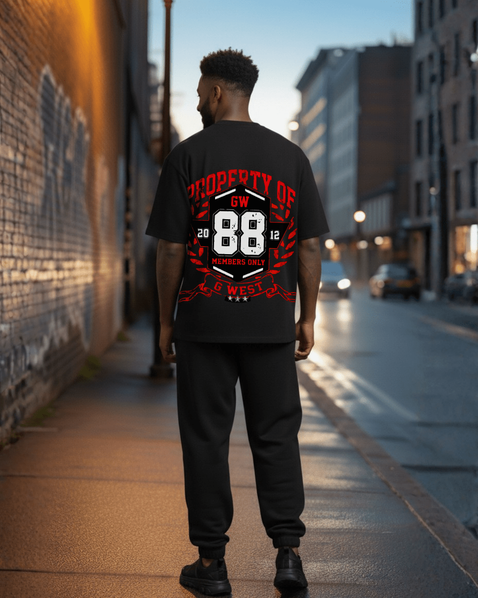 G West Hawk Squad 88 Oversized Men's T-Shirt - G West