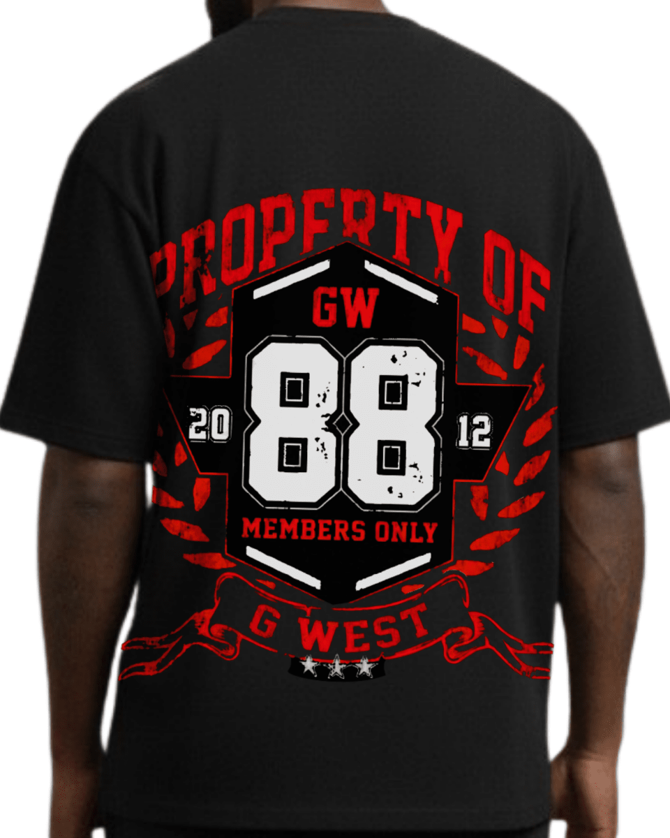 G West Hawk Squad 88 Oversized Men's T-Shirt - G West