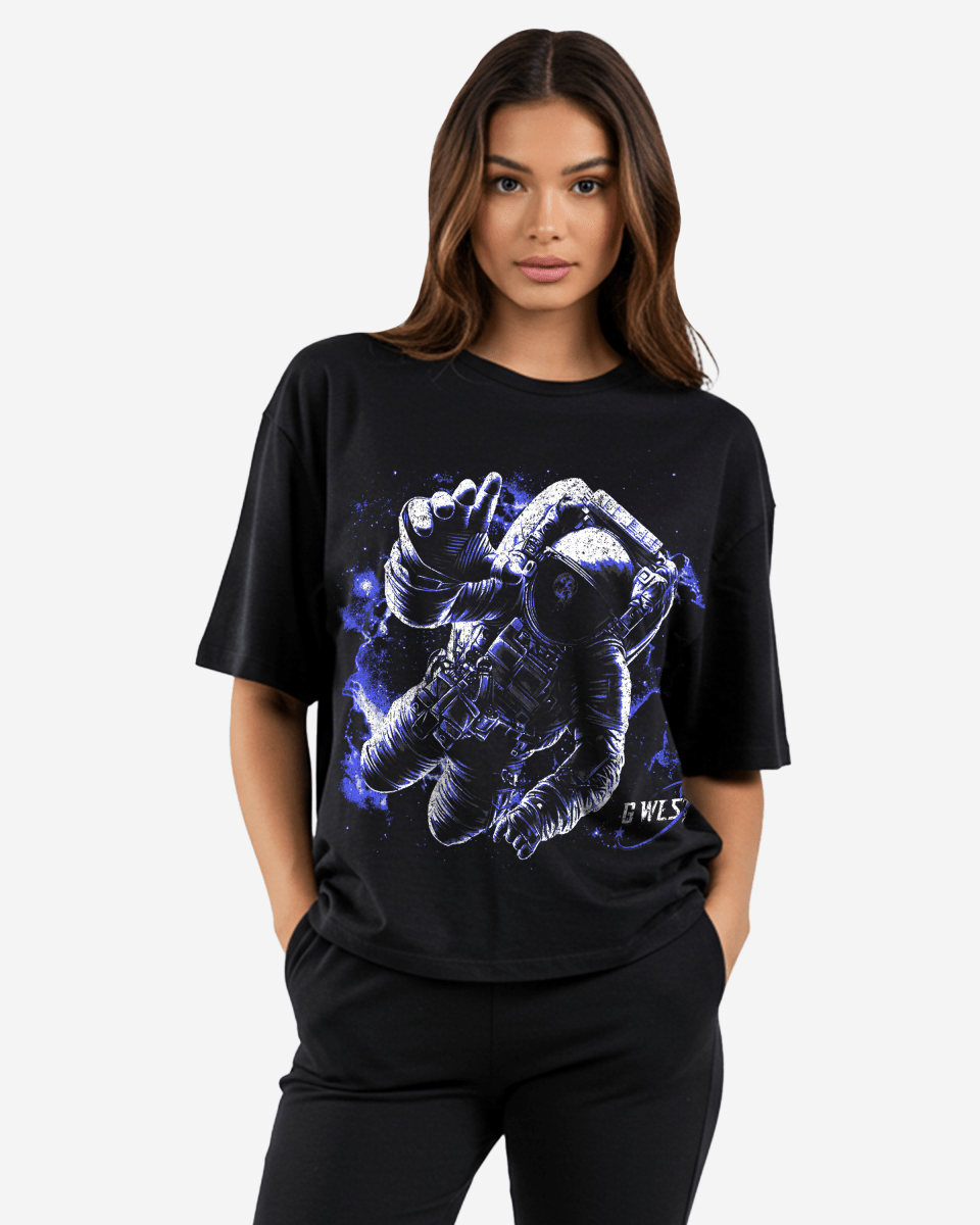 G West Heavy Weight Galaxy Premium Oversized Tee - WOMEN - G West