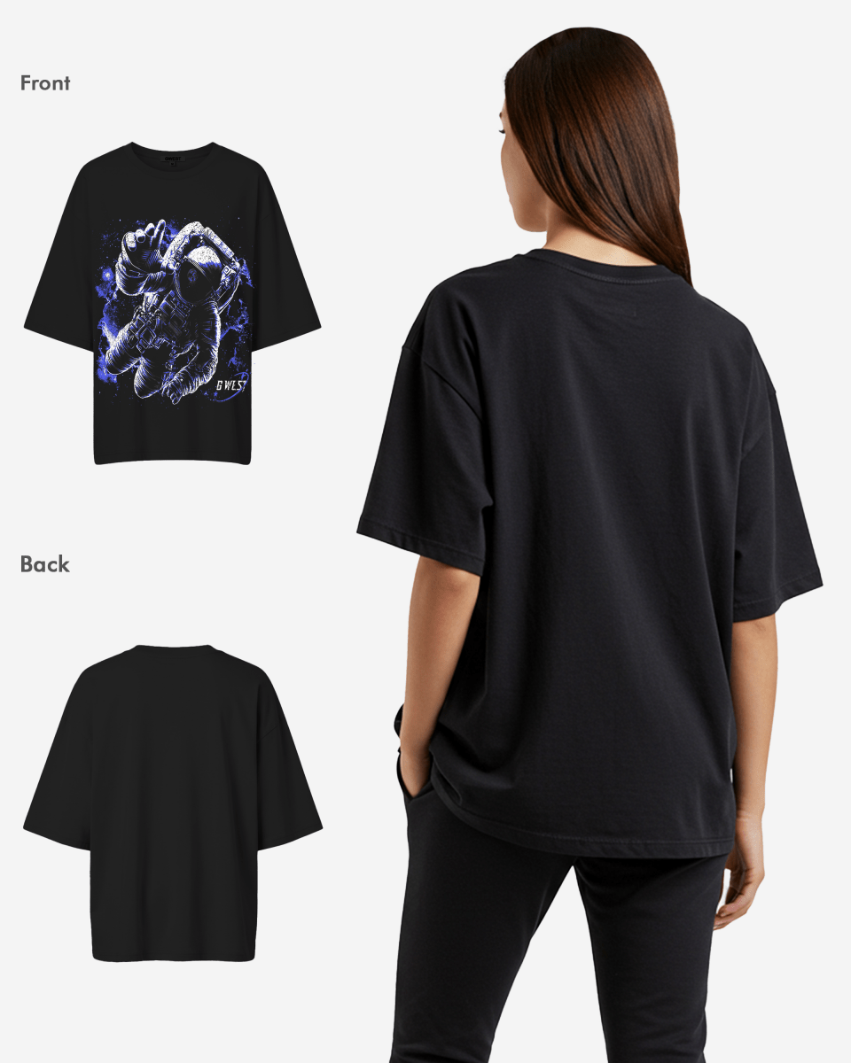 G West Heavy Weight Galaxy Premium Oversized Tee - WOMEN - G West