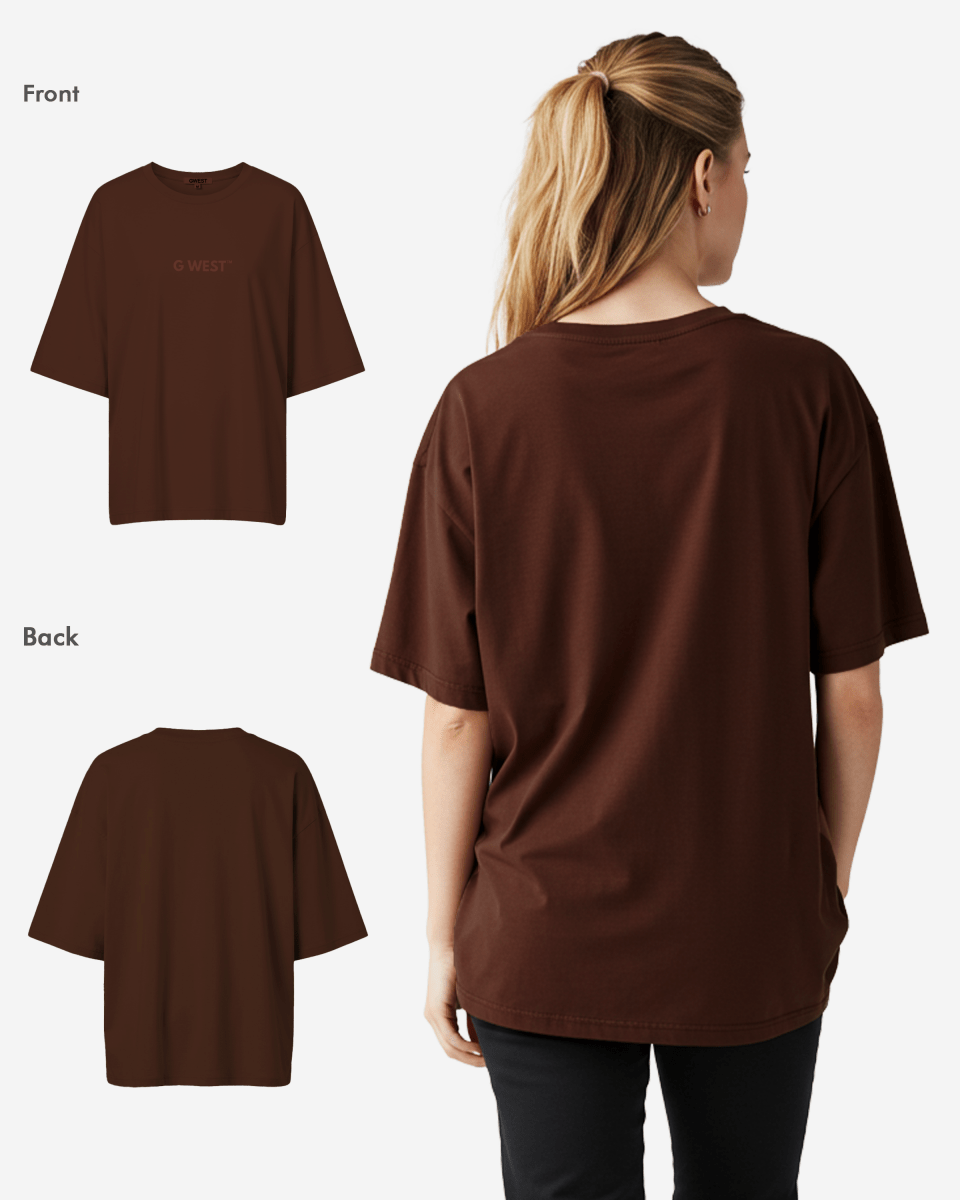 G West Heavyweight Logo Wear Oversized T-Shirt - WOMEN - G West
