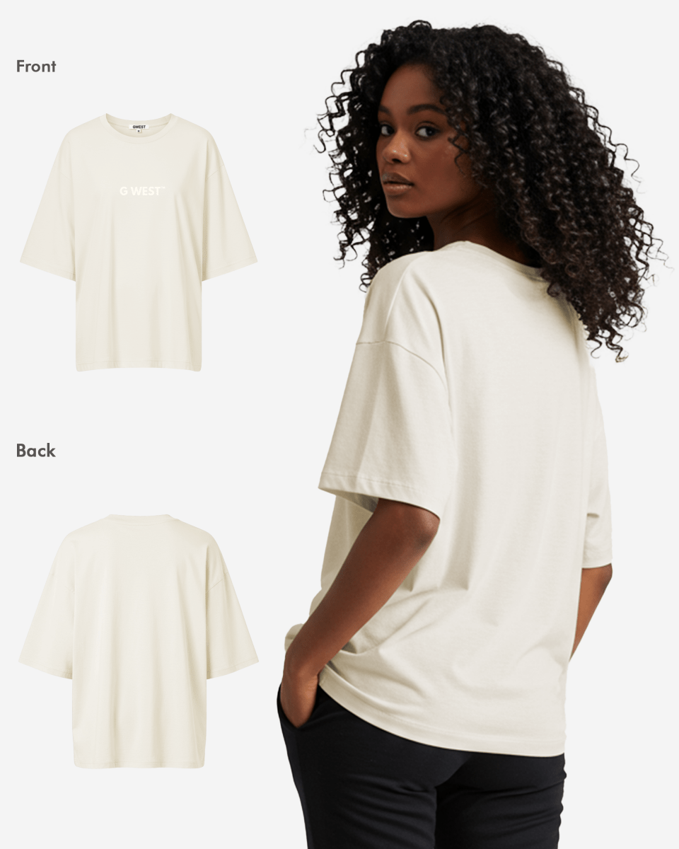 G West Heavyweight Logo Wear Oversized T-Shirt - WOMEN - G West