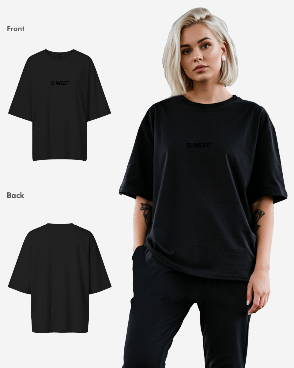 G West Heavyweight Logo Wear Oversized T-Shirt - WOMEN - G West