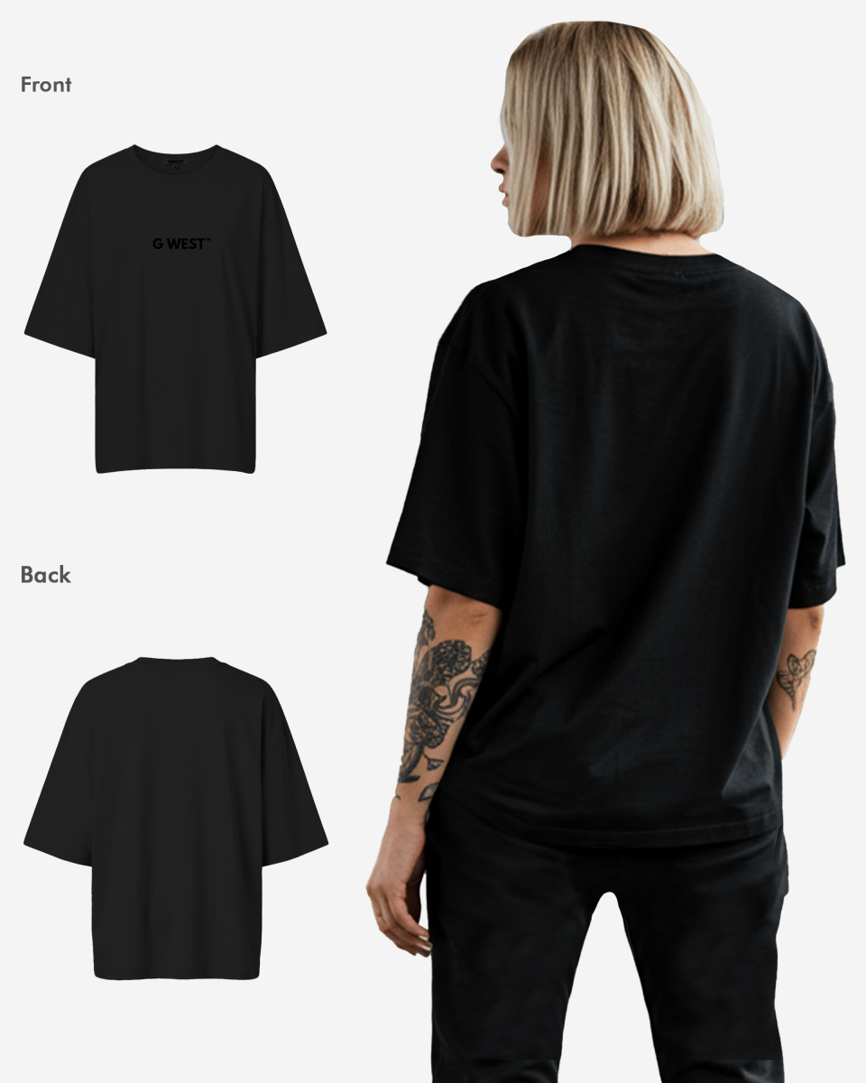G West Heavyweight Logo Wear Oversized T-Shirt - WOMEN - G West