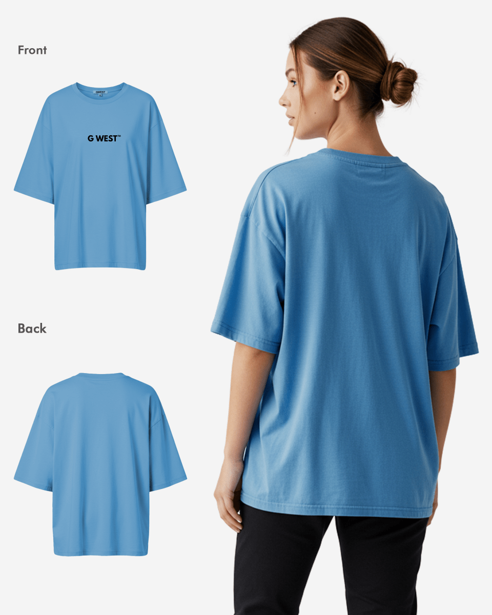 G West Heavyweight Logo Wear Oversized T-Shirt - WOMEN - G West