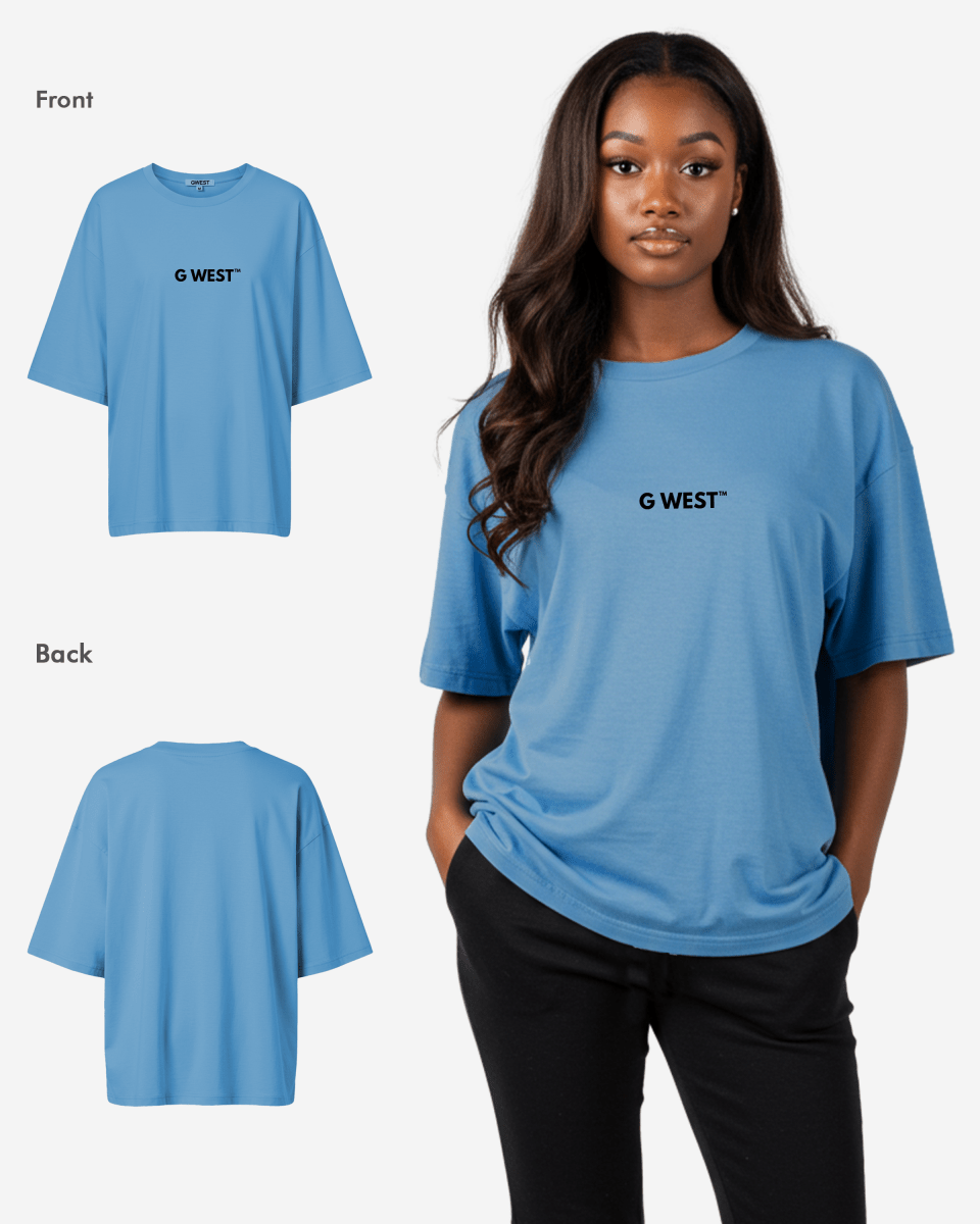 G West Heavyweight Logo Wear Oversized T-Shirt - WOMEN - G West