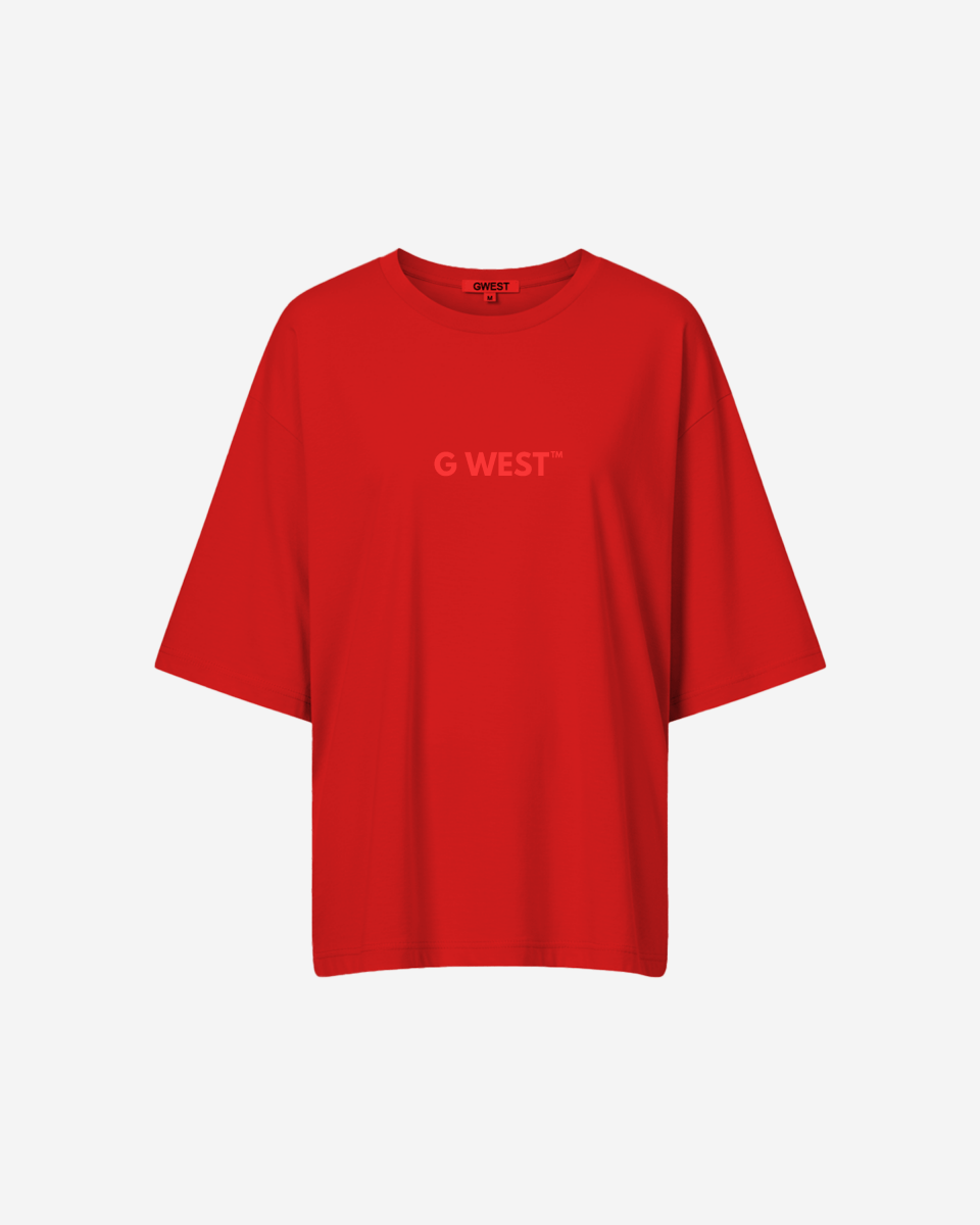 G West Heavyweight Logo Wear Oversized T-Shirt - WOMEN - G West