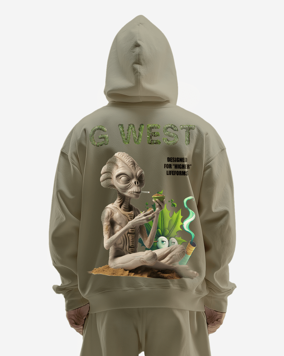 G West Higher Lifeform Heavy Premium Oversized Hoodie - G West