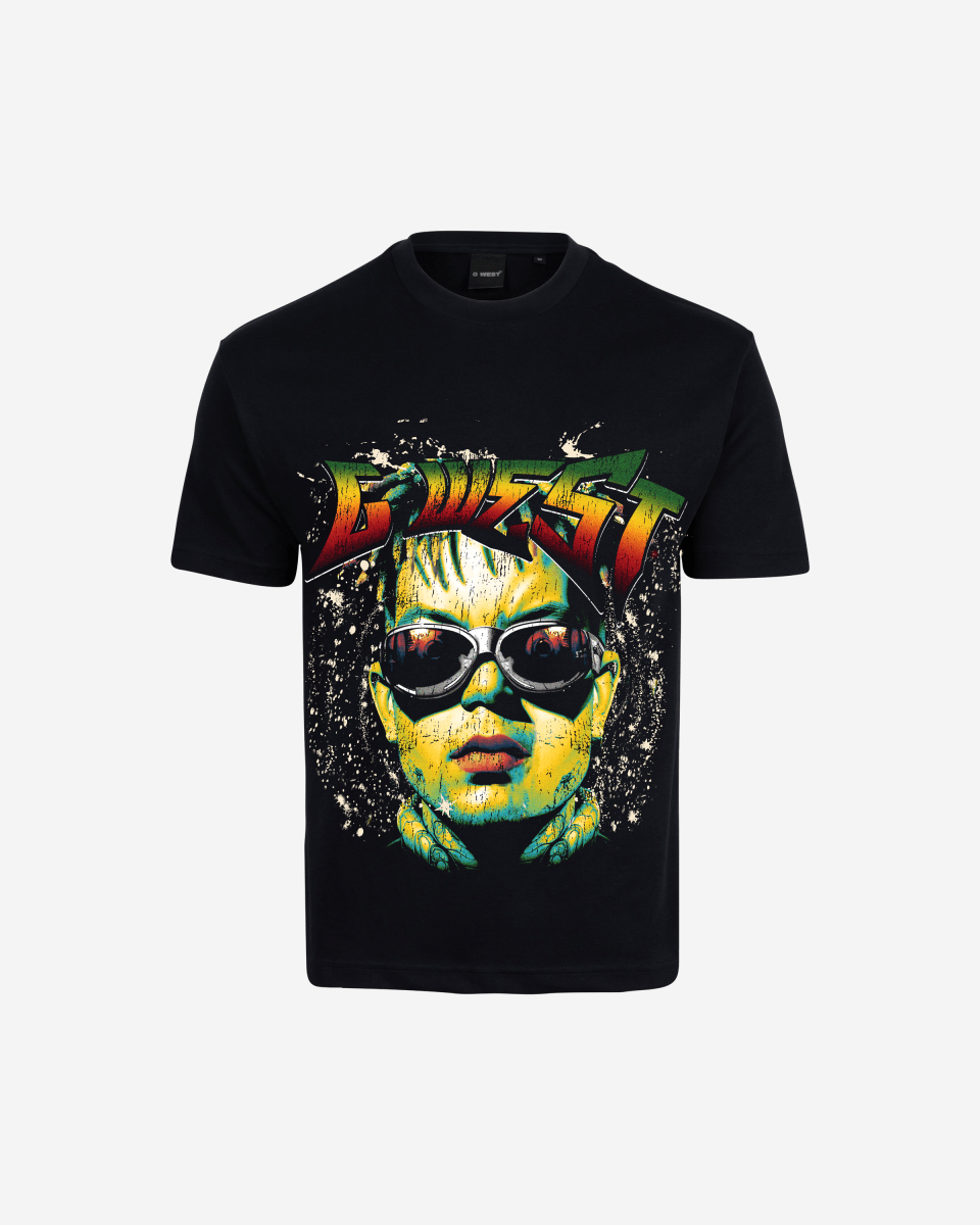 G West Hold Steady Premium Oversized Tee Front And Back Print - G West