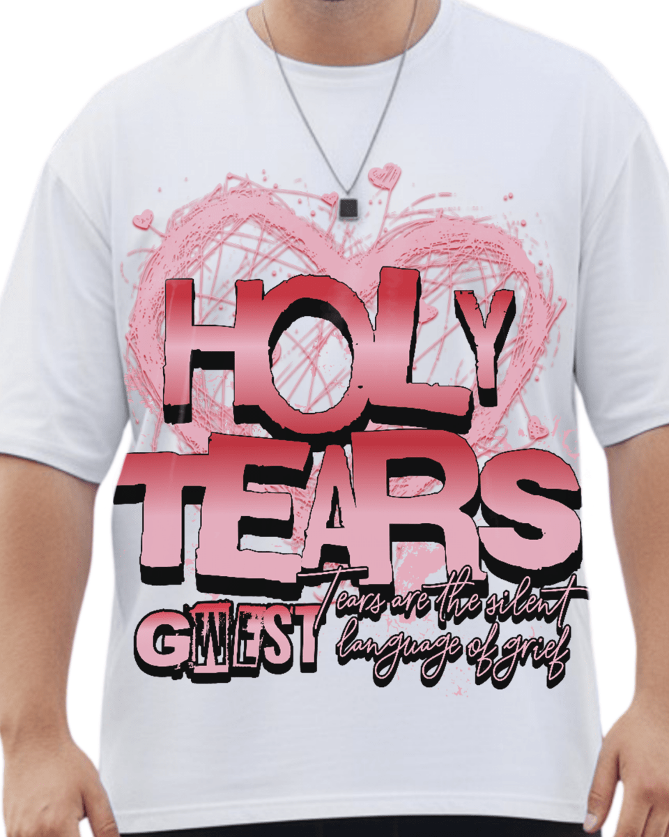 G West Holy Tears Big And Tall Oversized T-Shirt - G West