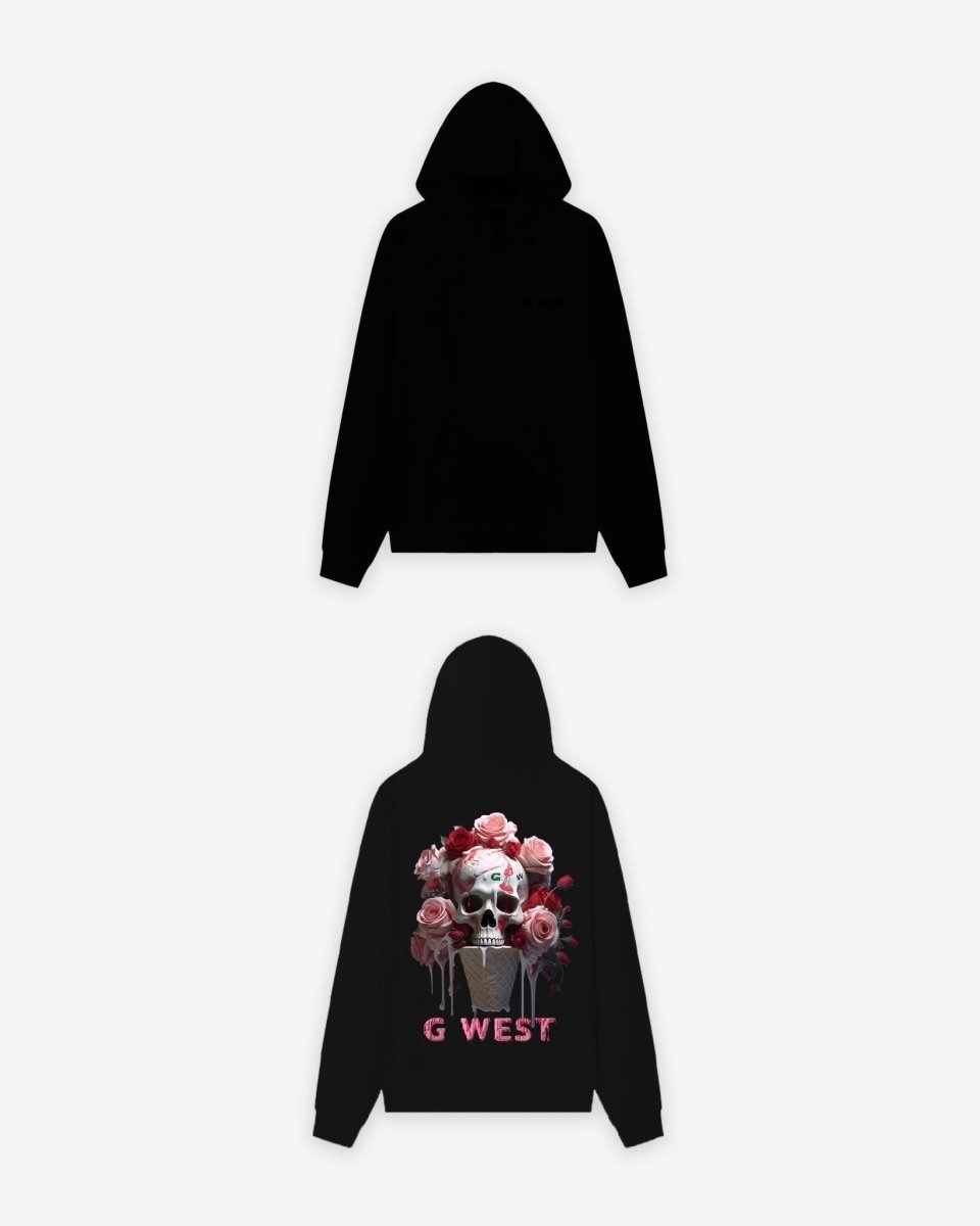 G West Ice Cream Skull Oversize Hoodie - G West