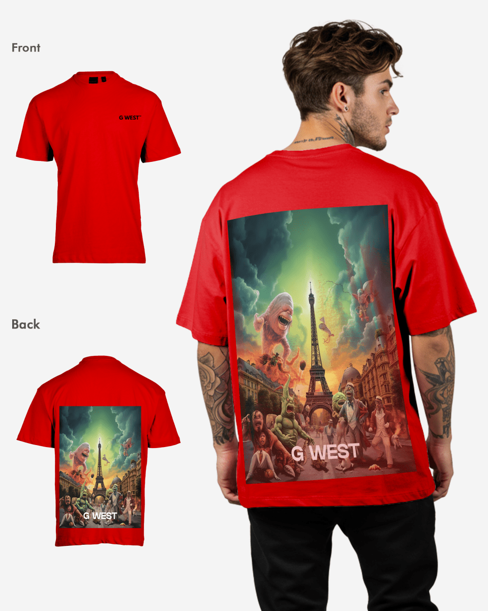 G West In Paris Oversized T-Shirt - 5 Colors - G West