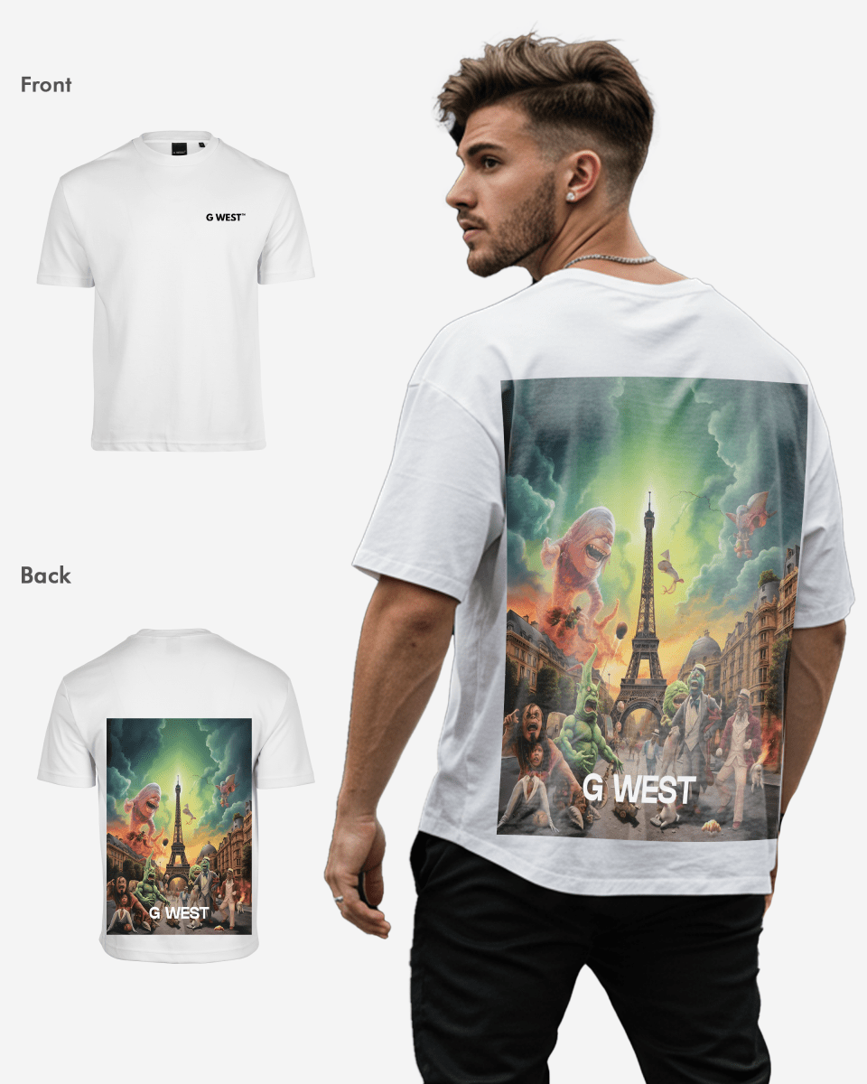 G West In Paris Oversized T-Shirt - 5 Colors - G West