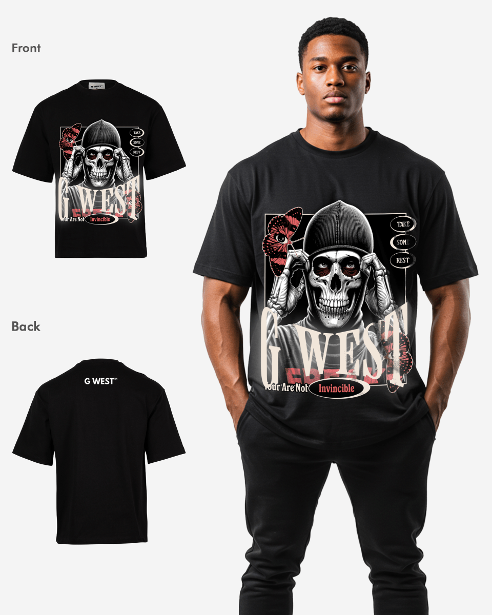G - WEST INVINCIBLE OVERSIZED TEE GWROJMT100 - G West