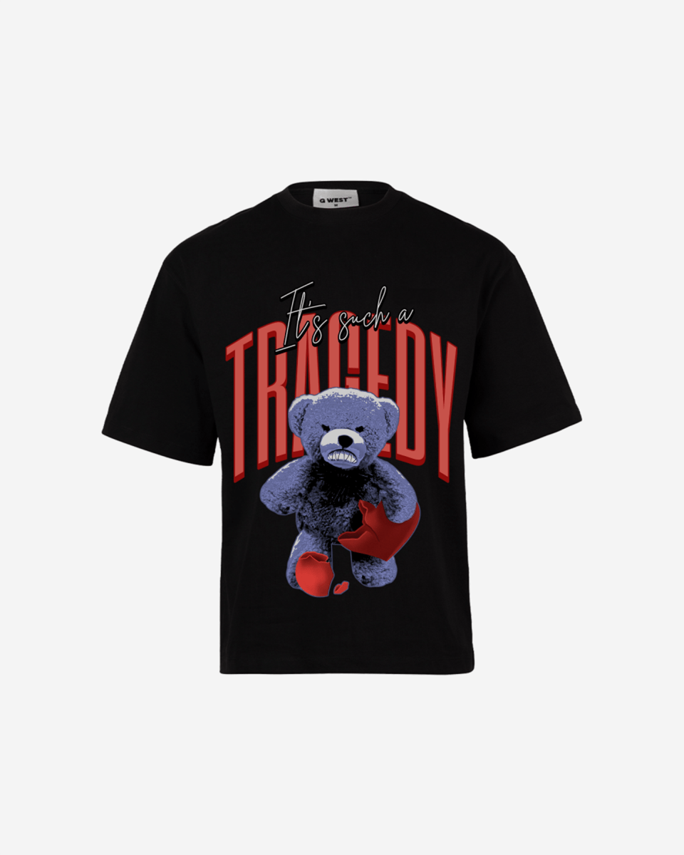 G - WEST IT'S SUCH A TRAGEDY OVERSIZED TEE GWROJMT98 - G West