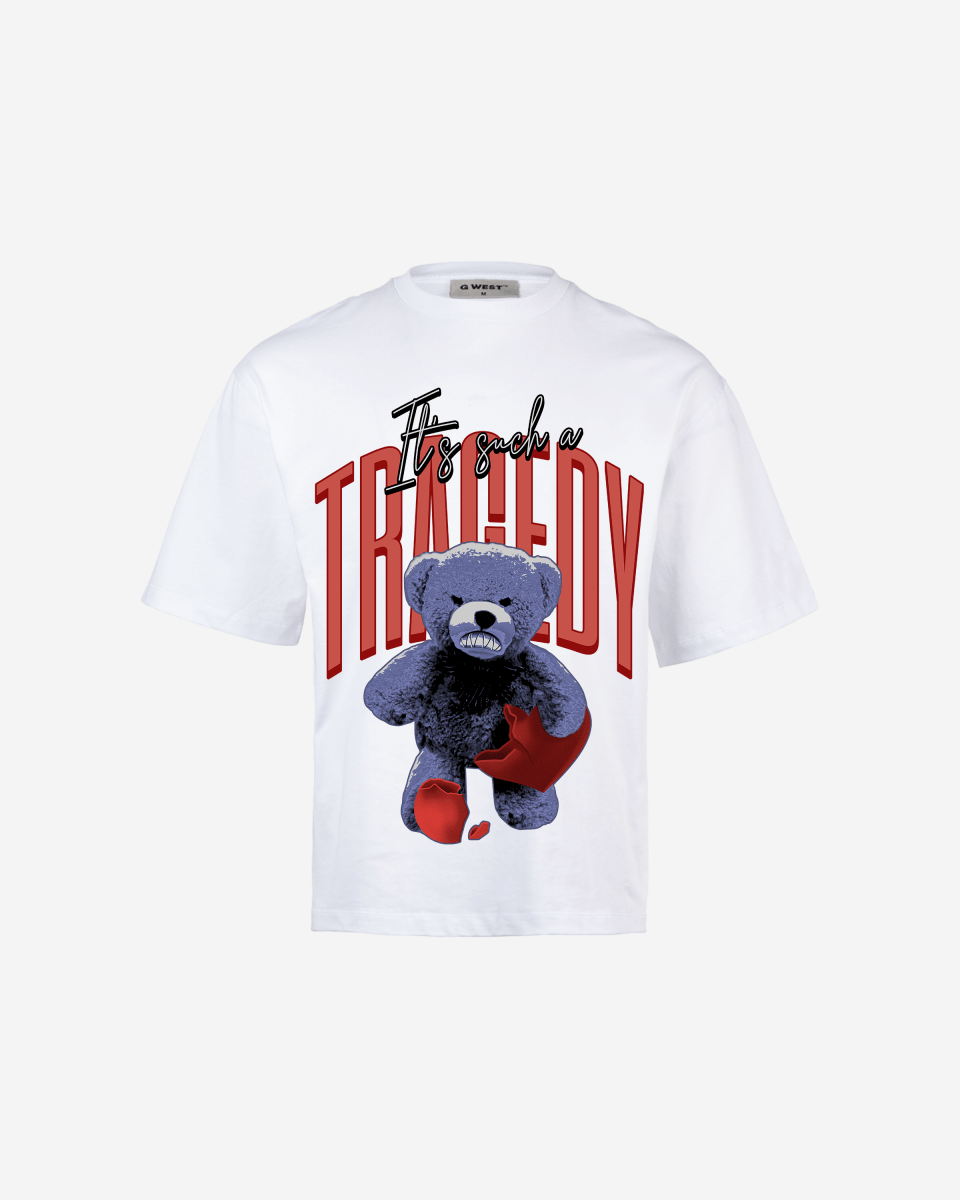 G - WEST IT'S SUCH A TRAGEDY OVERSIZED TEE GWROJMT98 - G West