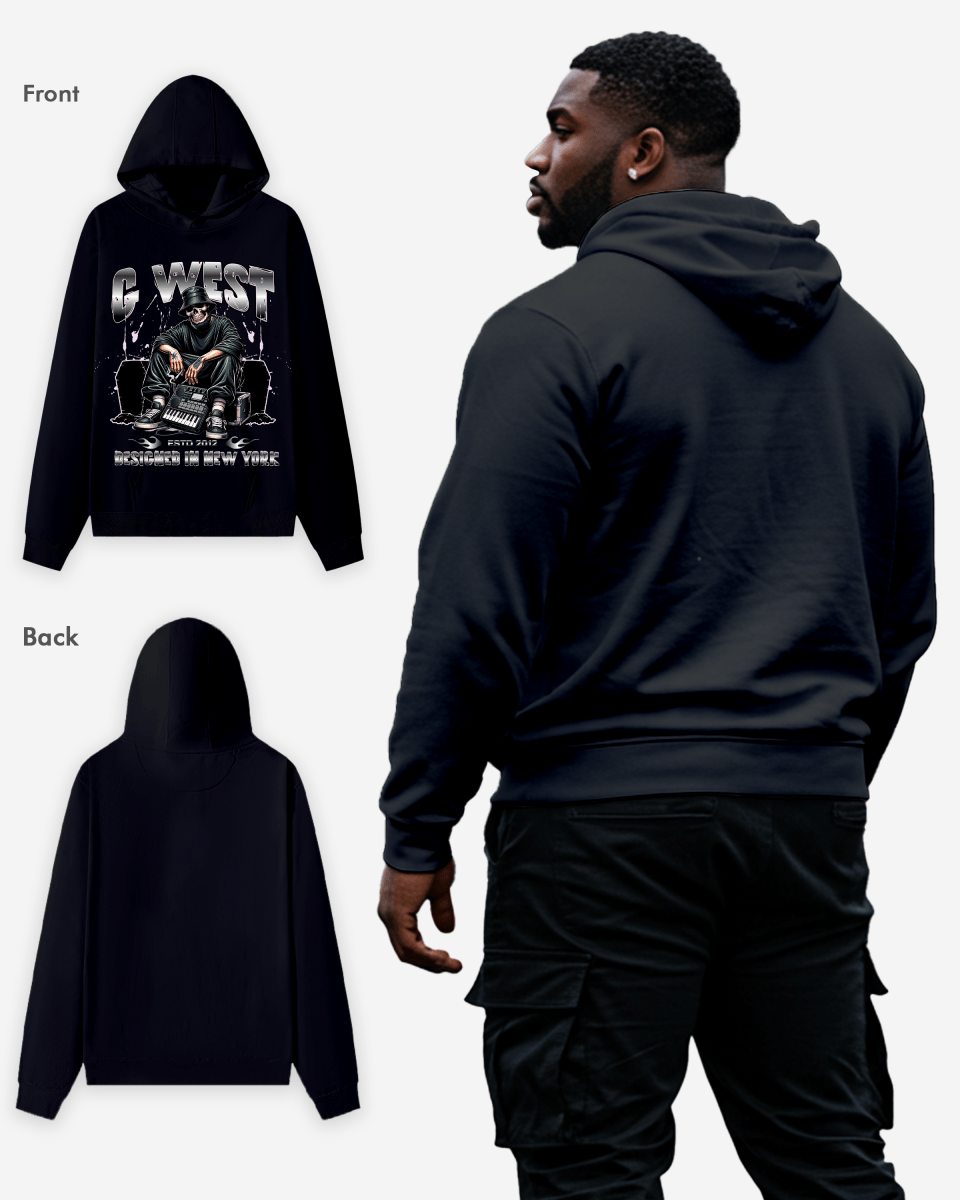 G West Jamming With The Dead Hoodie Big and Tall - G West