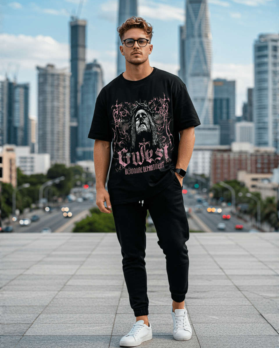 G West Jesus Men's Oversized T-Shirt - G West