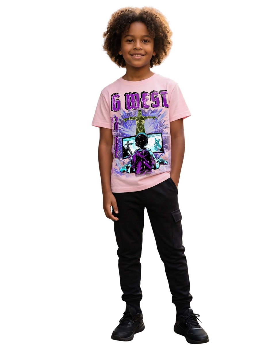 G West Kids Game Of G Purple T-Shirt Mens - G West