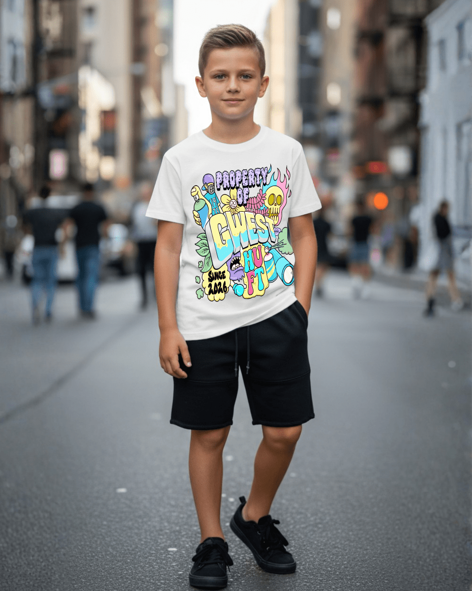 G West Kids Graffiti Ghoul Fest T-Shirt - G West