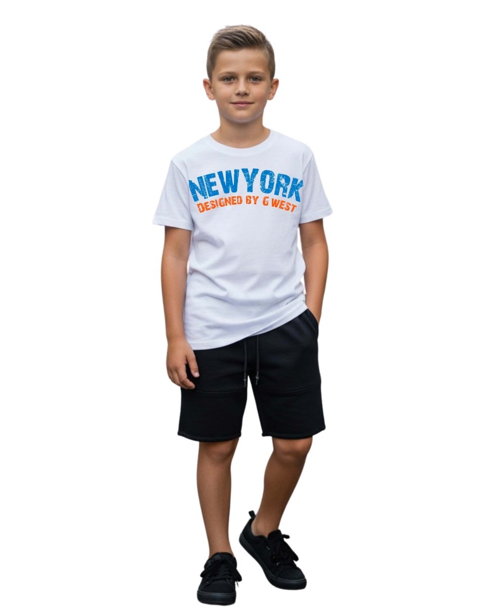 G West Kids New York Arch Logo T-Shirt - G West