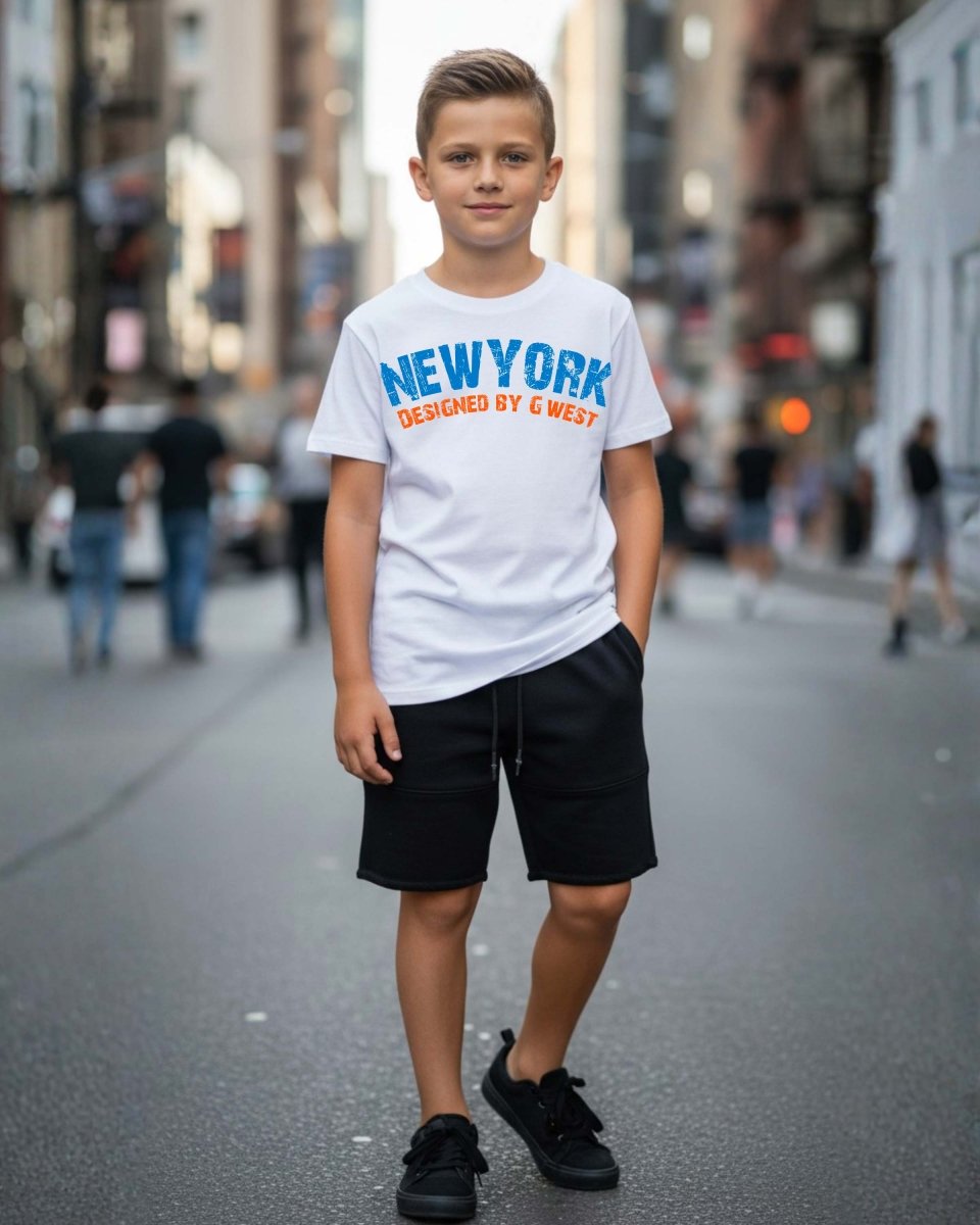 G West Kids New York Arch Logo T-Shirt - G West