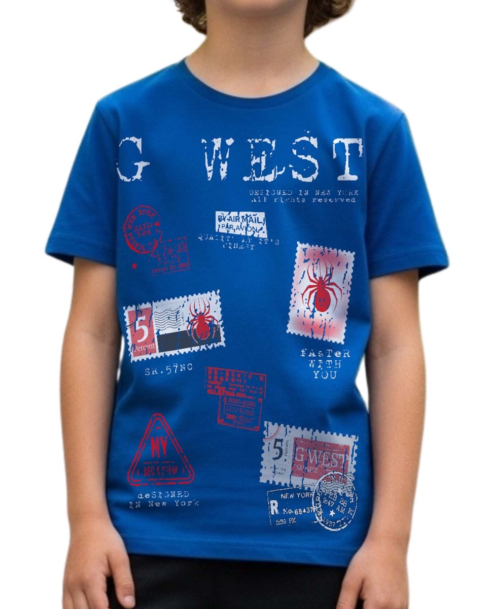 G West Kids Olympic Stamp Tee - Dtpbasty5041 - G West