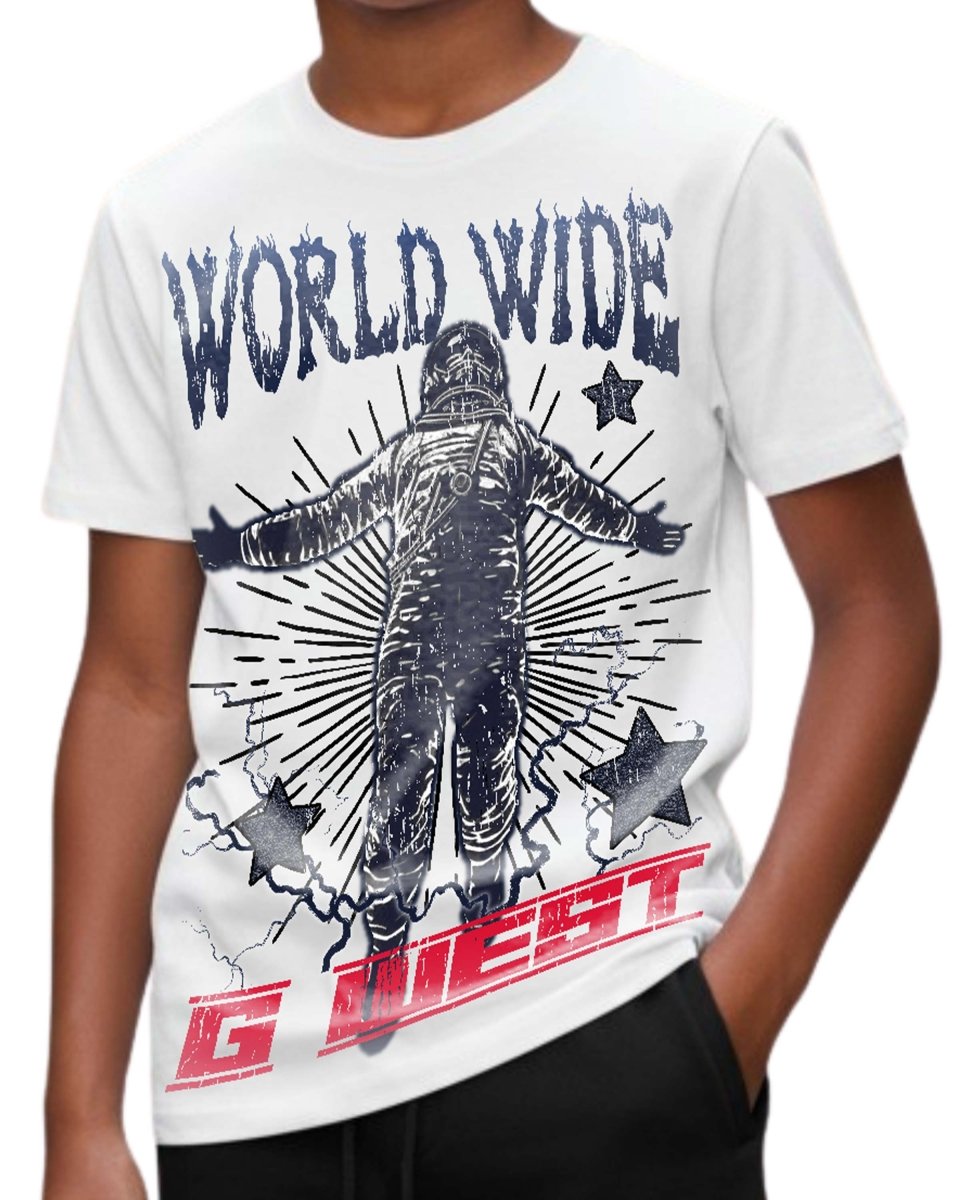 G West Kids Olympic World Wide Star T-Shirt Mens - G West