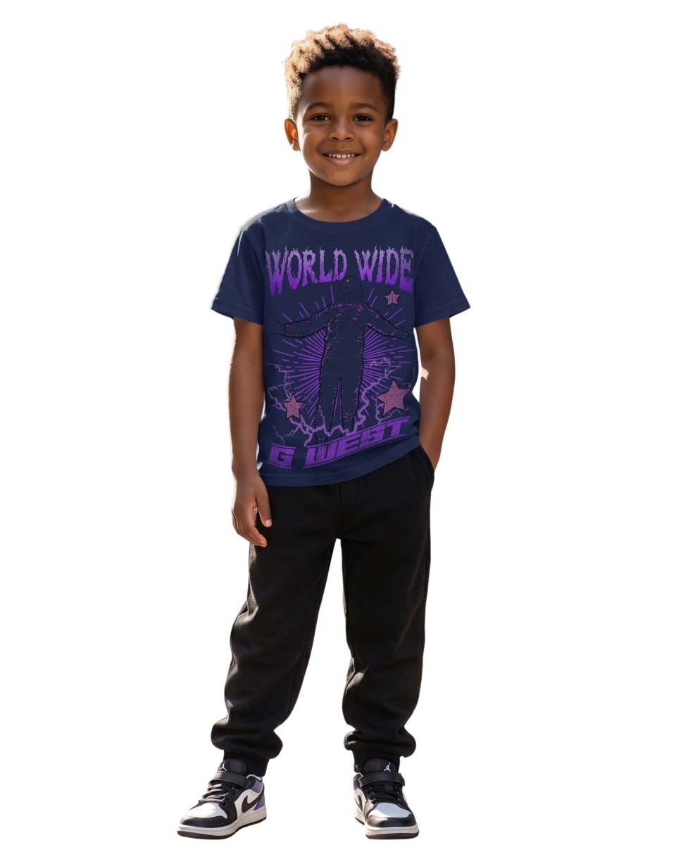 G West Kids Olympic World Wide Star T-Shirt Mens - G West